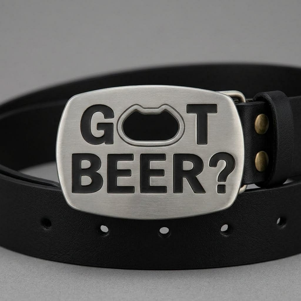Got Beer Funny Bottle Opener Belt Buckle Fun Bar Party Style Accessory