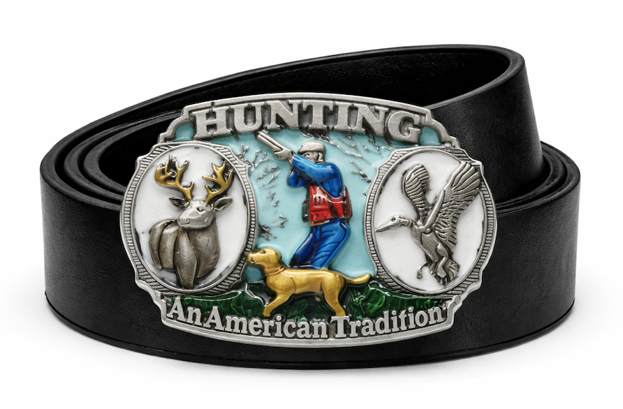 Hunting American Tradition Gun Hunter Sports Belt Buckle