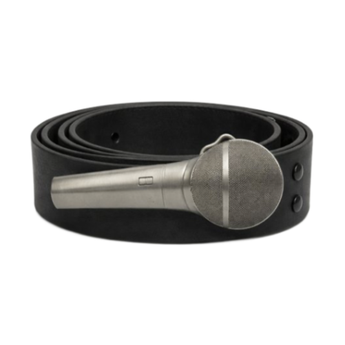 Boucle de ceinture avec microphone, musique DJ Rock N Roll Star