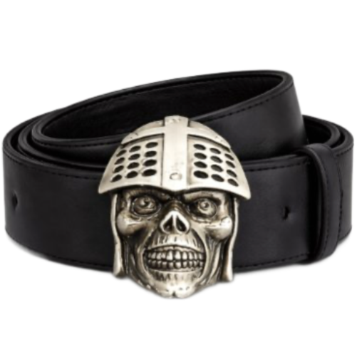 Templars Human Skull War Helmet Cross Belt Buckle
