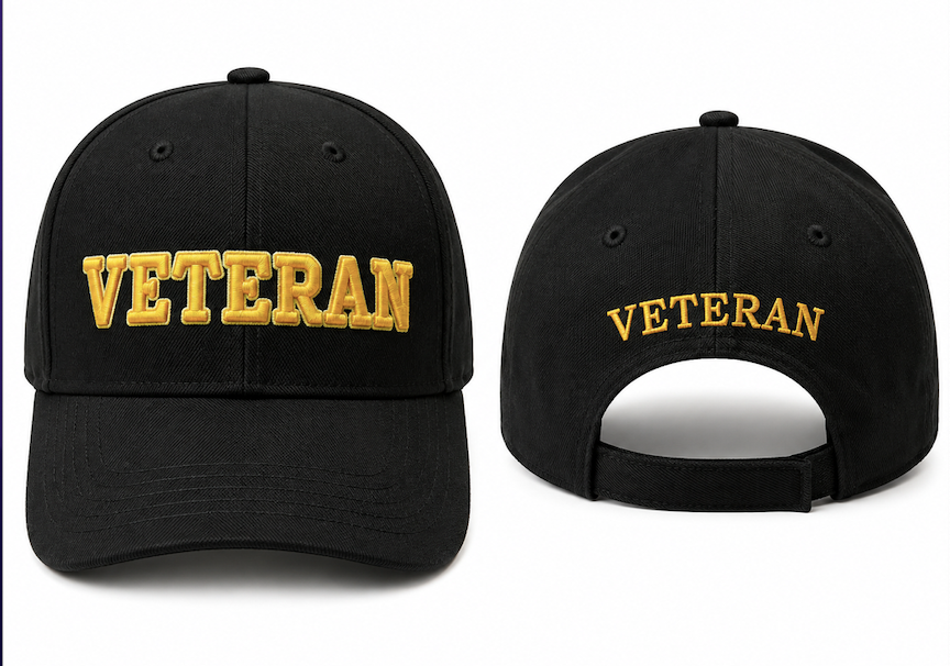 Casquette de Baseball pour vétéran, casquette brodée noire, nouvelle collection