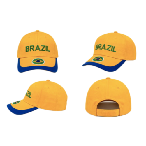 Brasil Brasil Copa Mundial Jugador de Fútbol Gorra de Béisbol Gorra Chapeau Casquette Paga