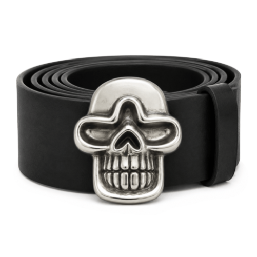 Human Skull Teeth Halloween Costume Scary Party Big Belt Buckle