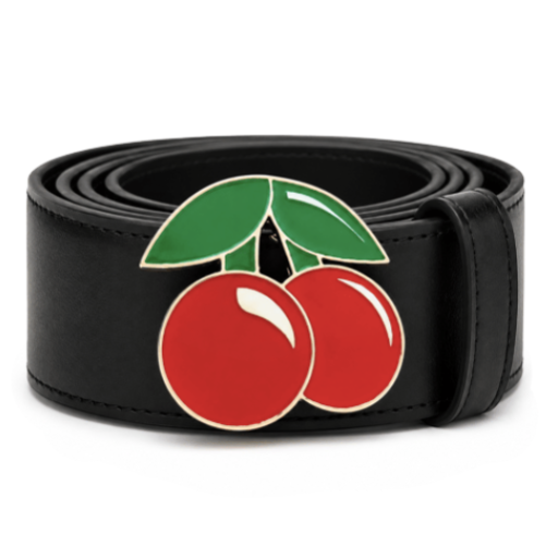 Cherry Fashion Trend Cool Red Lucky Cherries Belt Buckle