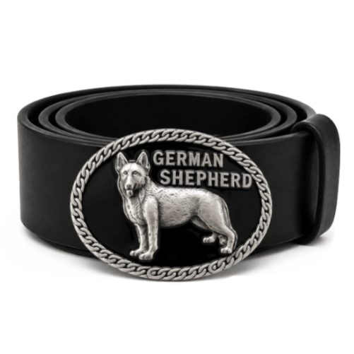 German Shepherd Pet Dog Animal Chain Belt Buckle
