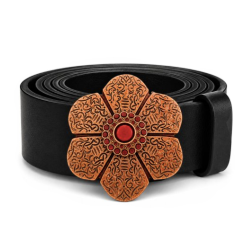 Flower Hippie Era Bohemian Vintage Belt Buckle