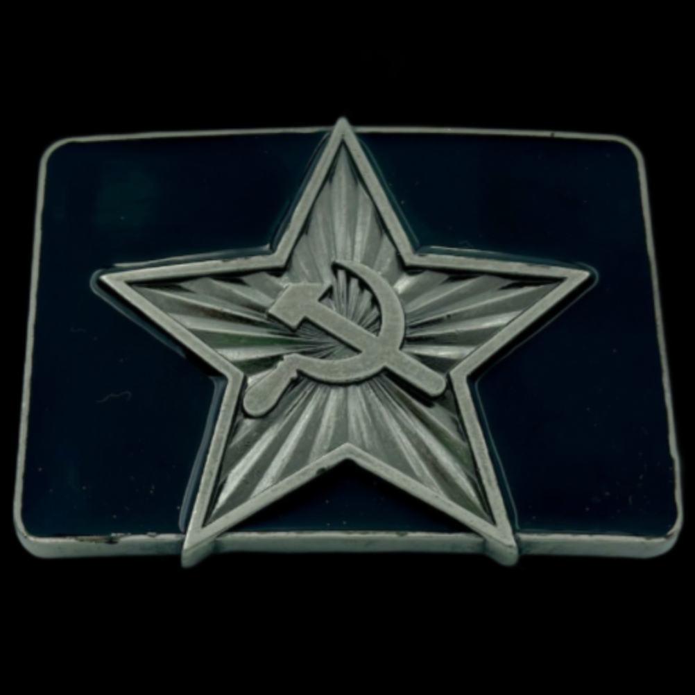 Russia USSR Soviet Union Russian Flag Belt Buckle