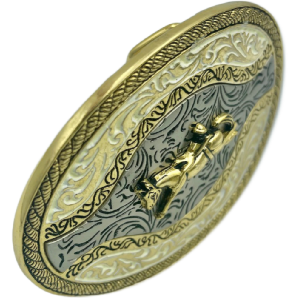 Horse Cowboy Rodeo Rider Western Belt Buckle