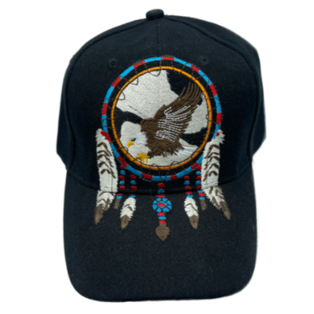 CHAPEAU NOIR CASQUETTE DE BASEBALL CAPTEUR DE RÊVES PLUMES CHAPEAU INDIEN INDIEN CASQUETTE
