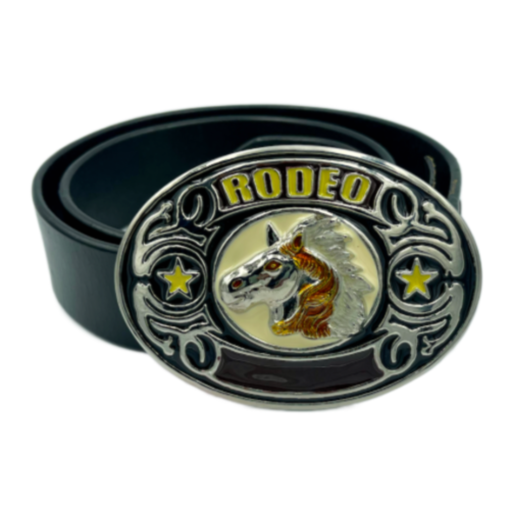 Wild Horse Rodeo Cowboy Western Fashion Belt Buckle