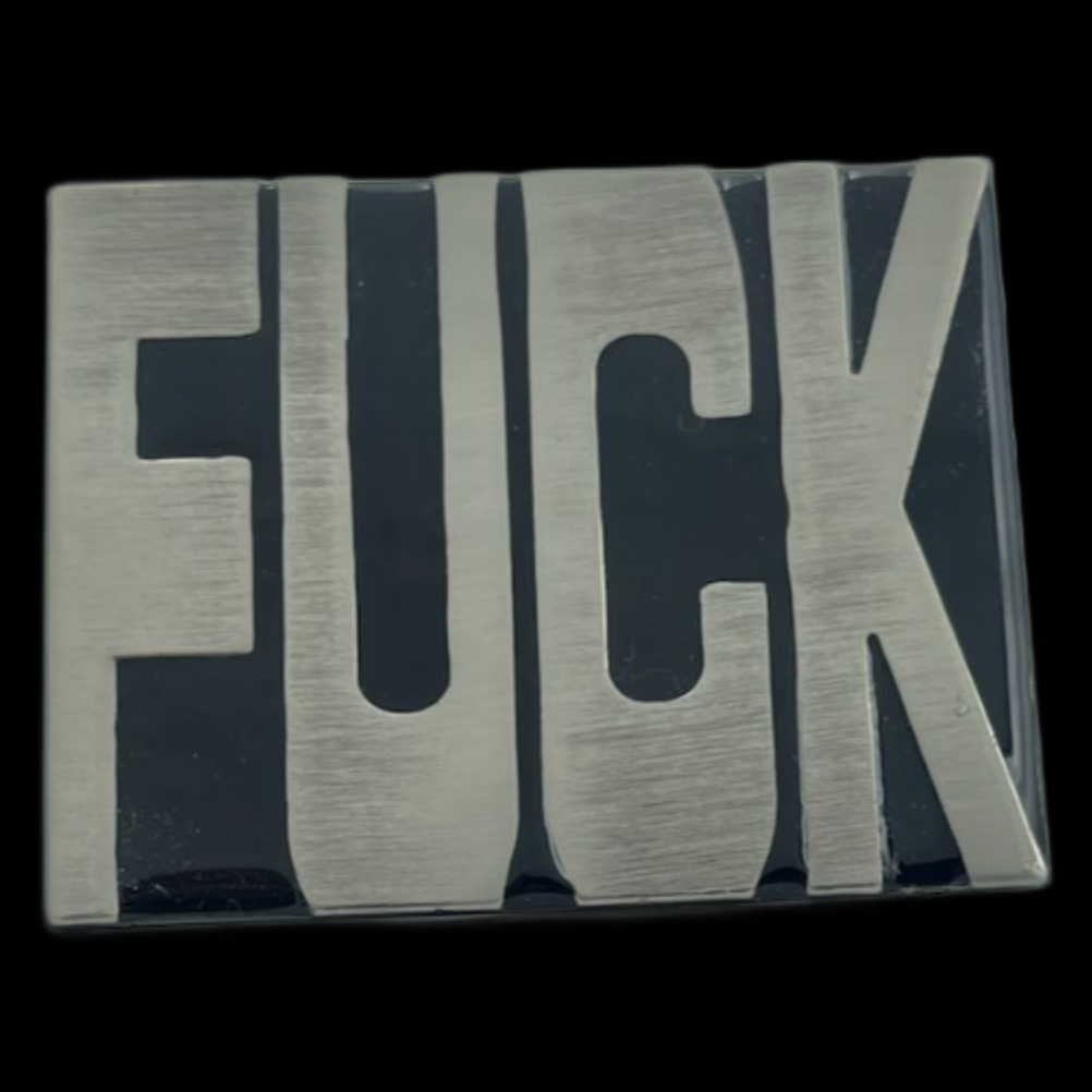 F*CK Street Fashion Fun Humour Belt Buckle F. U. C. K. Cool Art