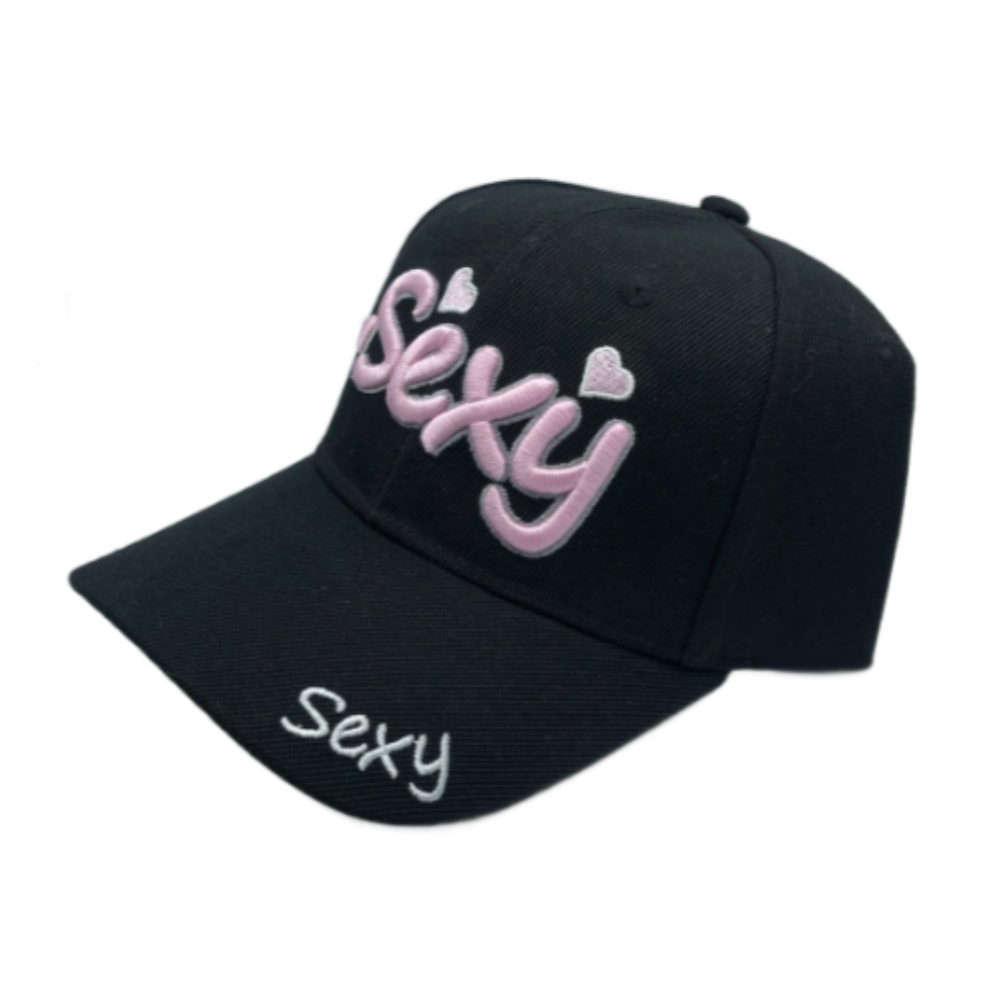 Sexy Word Hearts Embroidered Women's Baseball Summer Cap Hat