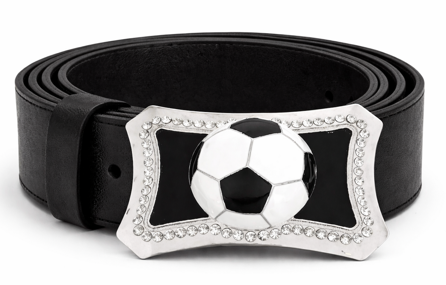 Soccer Ball Game Sport Rhinestone Buckle