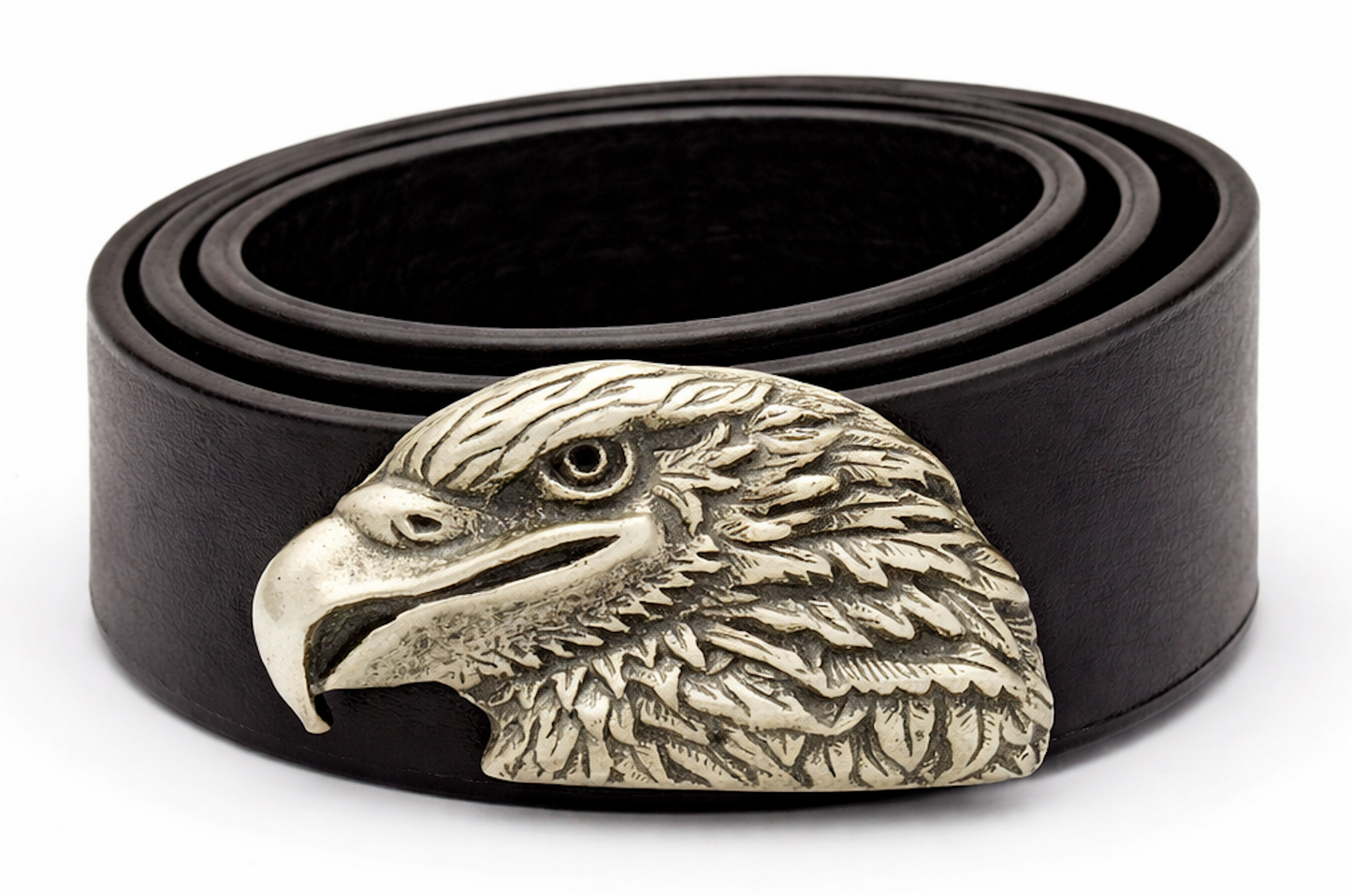 Boucle de ceinture tête d'aigle