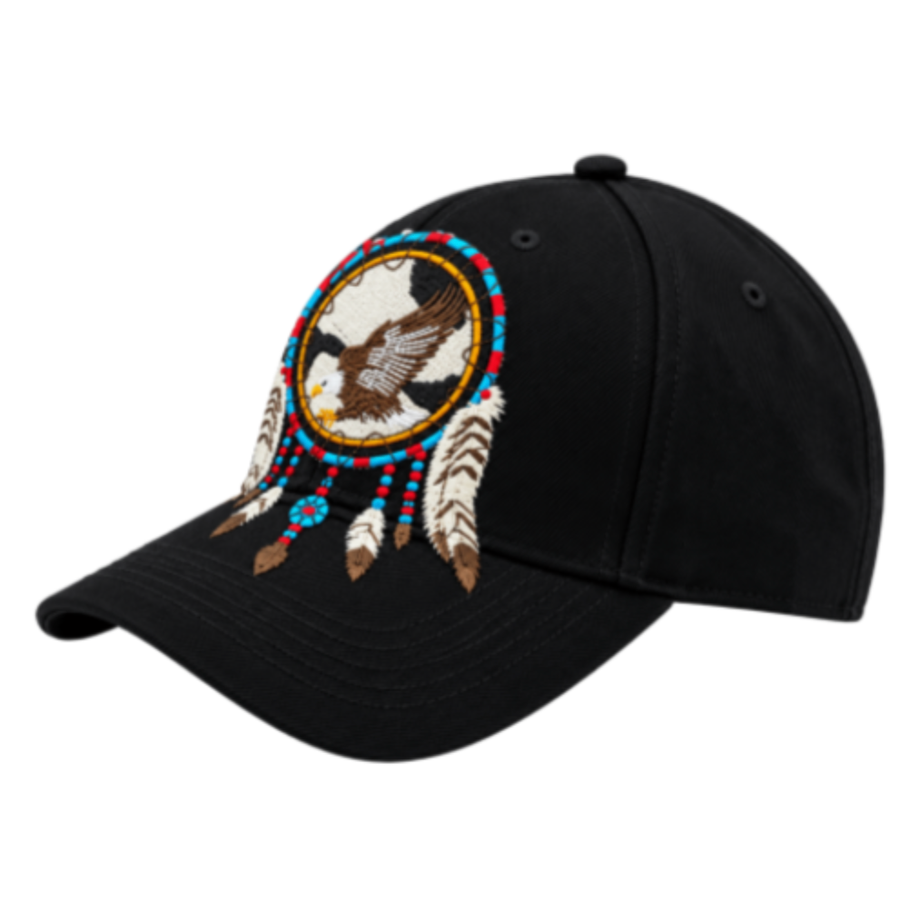 Native Dreamcatcher Feather Baseball Hat | Artistic Heritage Ball Cap