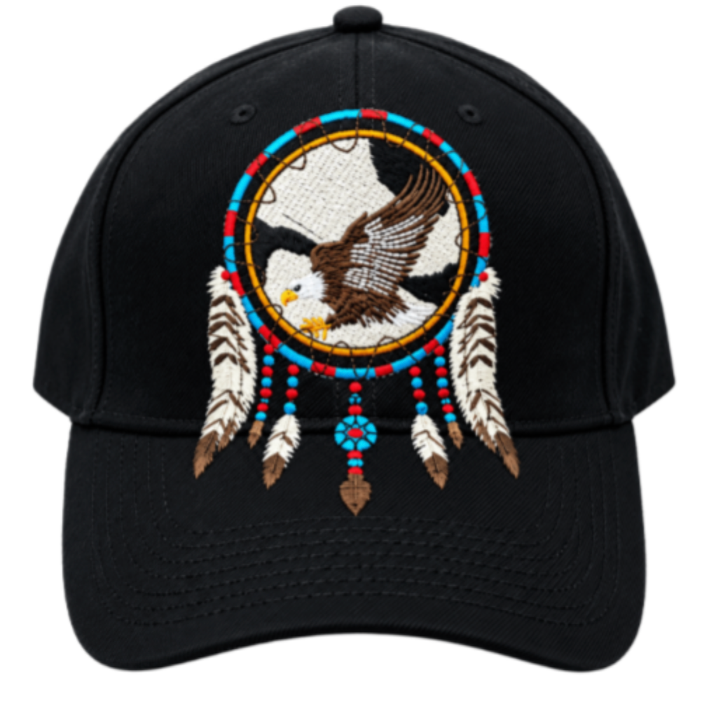 Native Dreamcatcher Feather Baseball Hat | Artistic Heritage Ball Cap