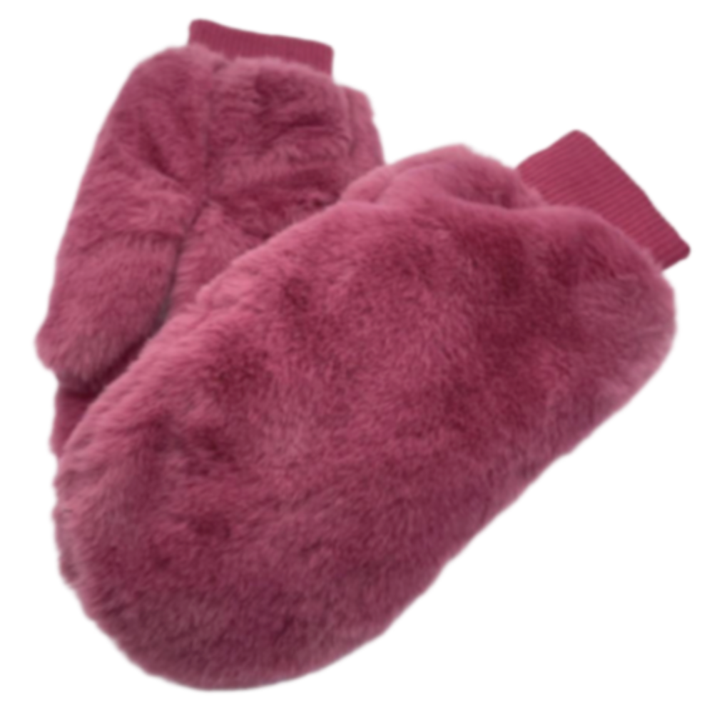 Women Soft Plush Warm Gloves Winter Fluffy Thicken Warm Mittens Faux Fur