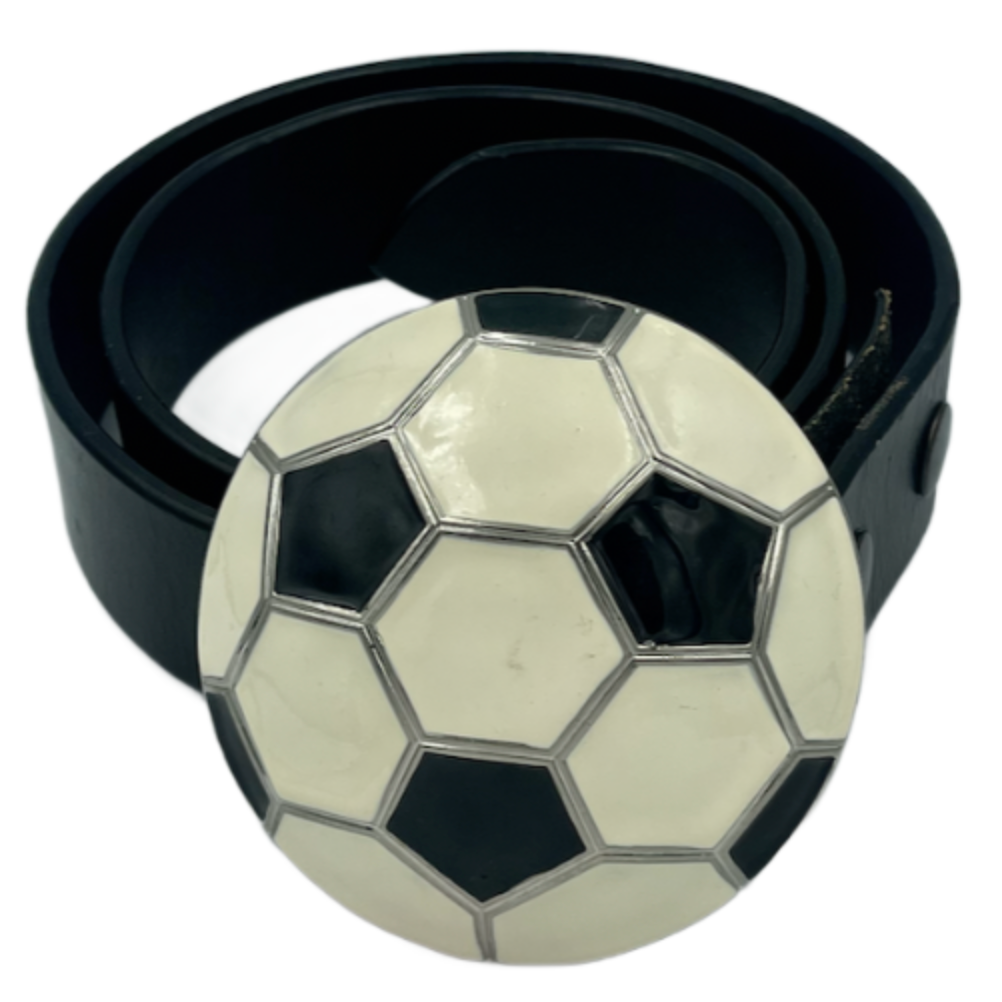 Soccer Ball Sport Game Oversize Belt Buckle