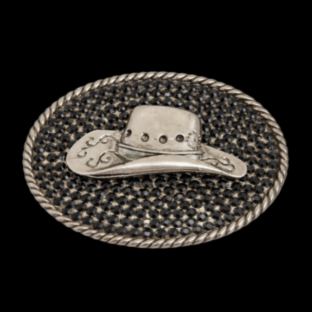Western Silver Cowboy Cowgirl Rodeo Hat Hebillas de cinturón Boucle de Ceinture