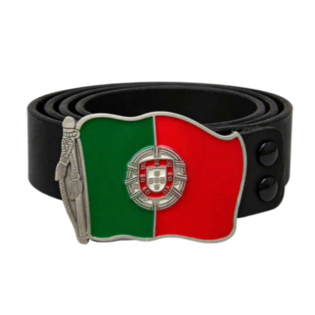 Portugal Quinas Lisbon Porto Portuguese Flag Belt Buckle