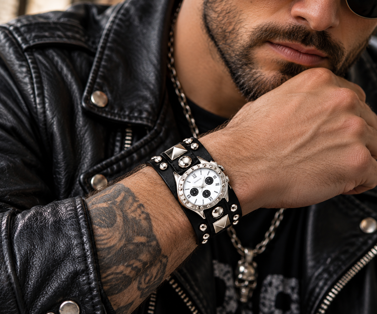 PULSERA DE RELOJ SEXY CON PUÑOS DE MODA PARA MUJER Y NIÑA UNISEX PARA HOMBRES
