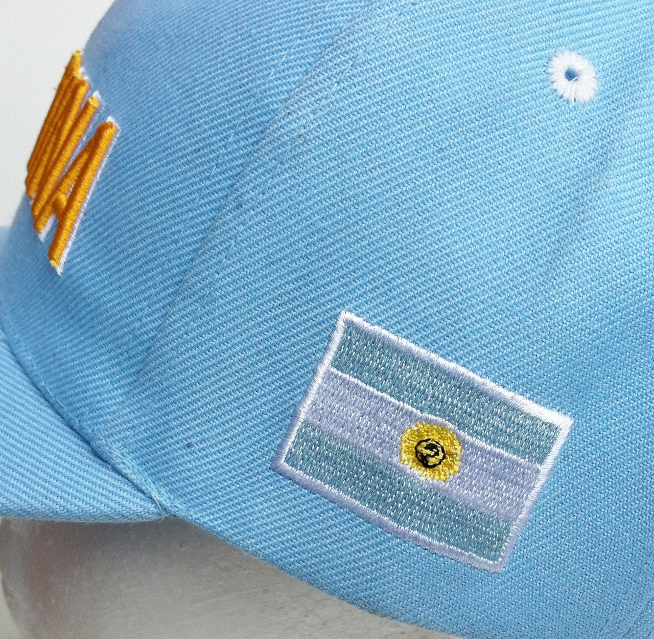 ARGENTINA COUNTRY FLAG WORLD CUP SOCCER BLUE HAT CAP