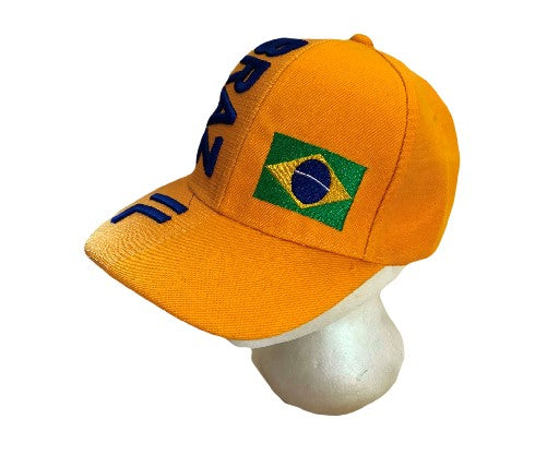 Brazil Brasil Brazilian Brasilian Flag Soccer Baseball Hat Cap Caps