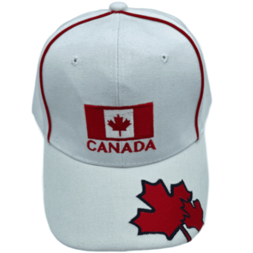 Red Maple Leaf Canada Flag Hat Canadian Embroidered Baseball Cap