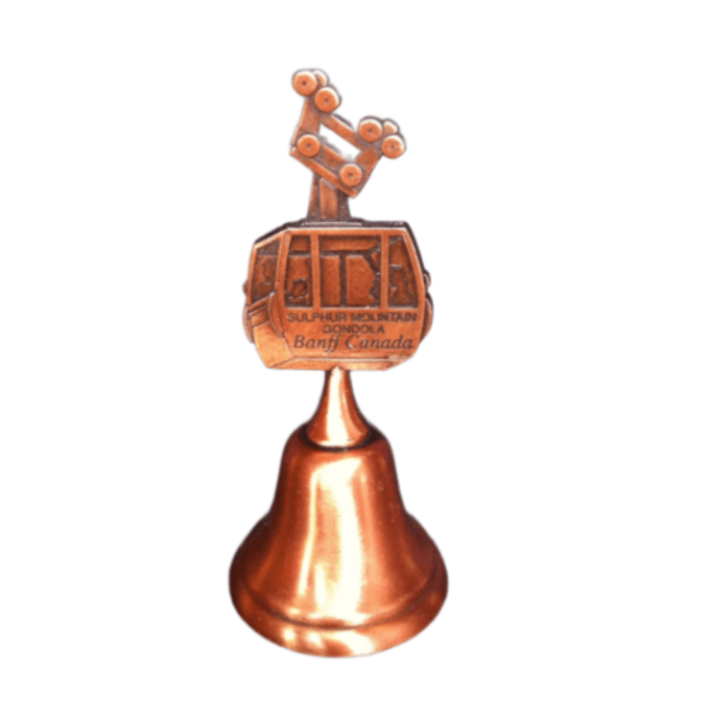 CANADA SULPHUR MOUNTAIN BANFF B.C. VANCOUVER SOUVENIR DESKTOP DINNER BELL CLOCHE