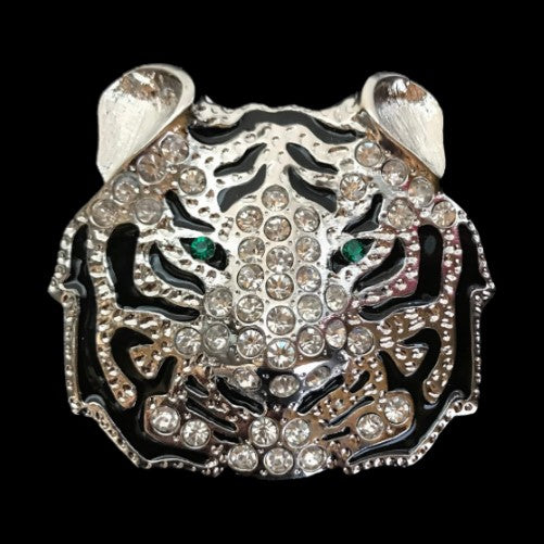 Tiger Exotic Tigress Animal Tiger's Eyes Belt Buckle