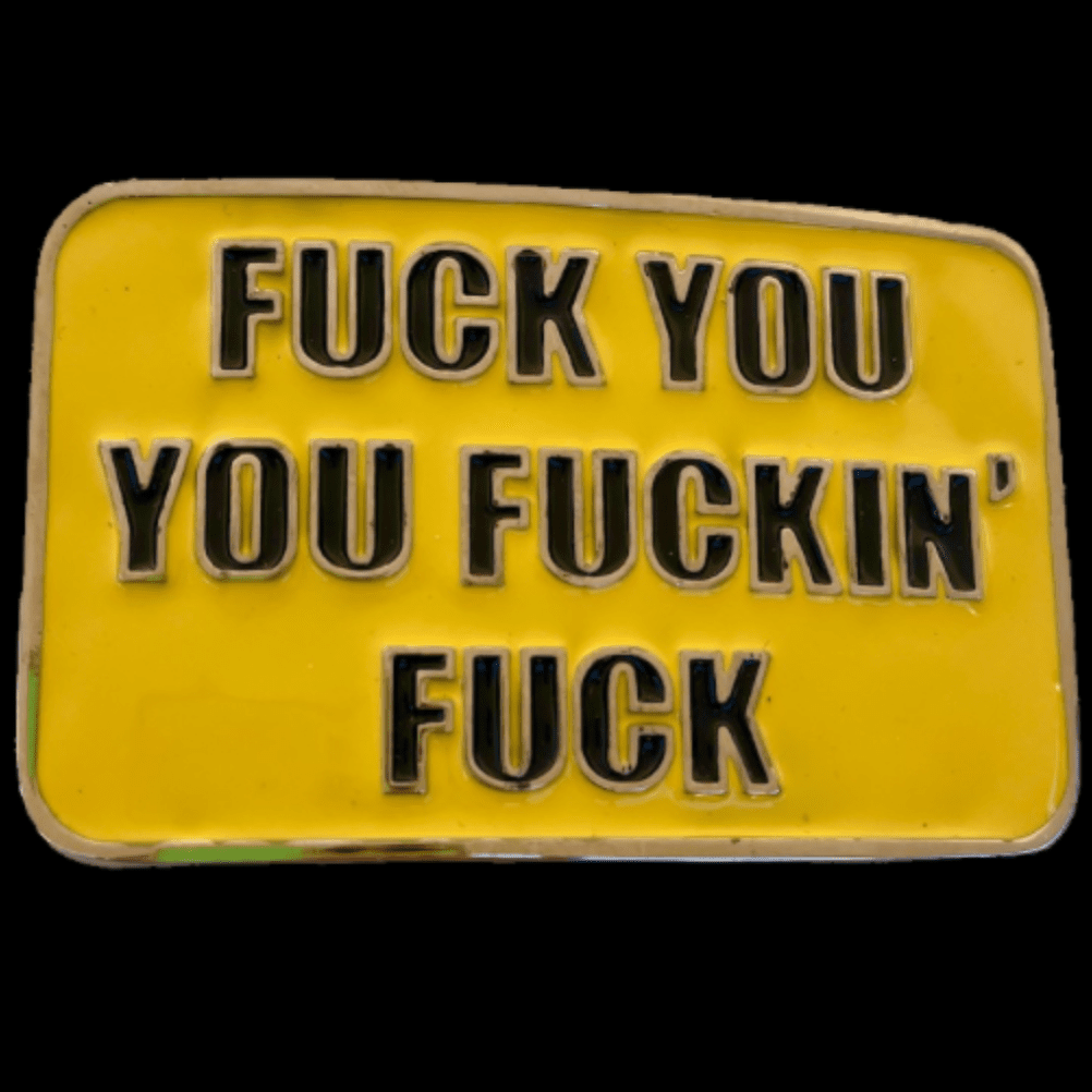 F**k Swearing Foul Mouth Fun Humour Cool Party Belt Buckle
