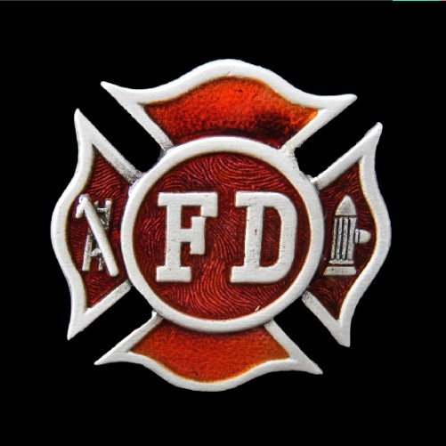 Fireman's FD Fire Dept. Crest Firefighter Belt Buckle