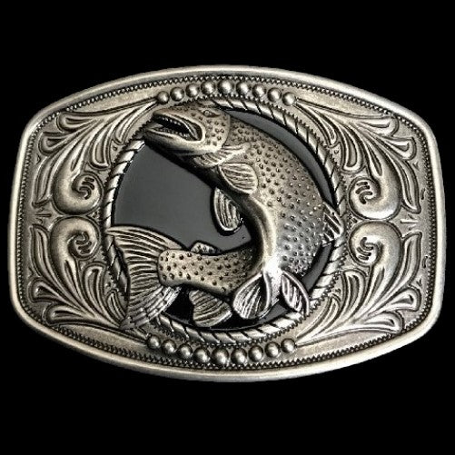 fish with lure belt buckle 2007 Fish Fishing Sport Anglers Fishermen's Vintage Belt Buckle – Cool Buckles Shop