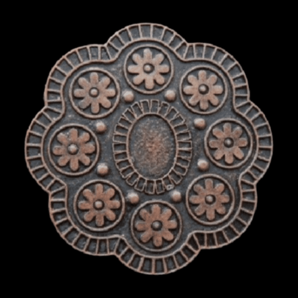 Hebilla de cinturón floral hippie boho floral