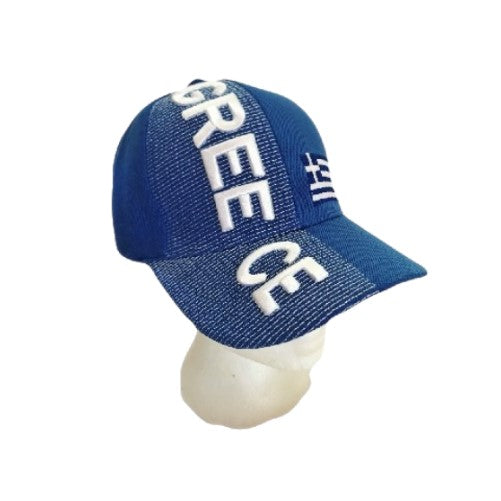 Casquette de baseball brodée avec drapeau grec de la Grèce, chapeau international