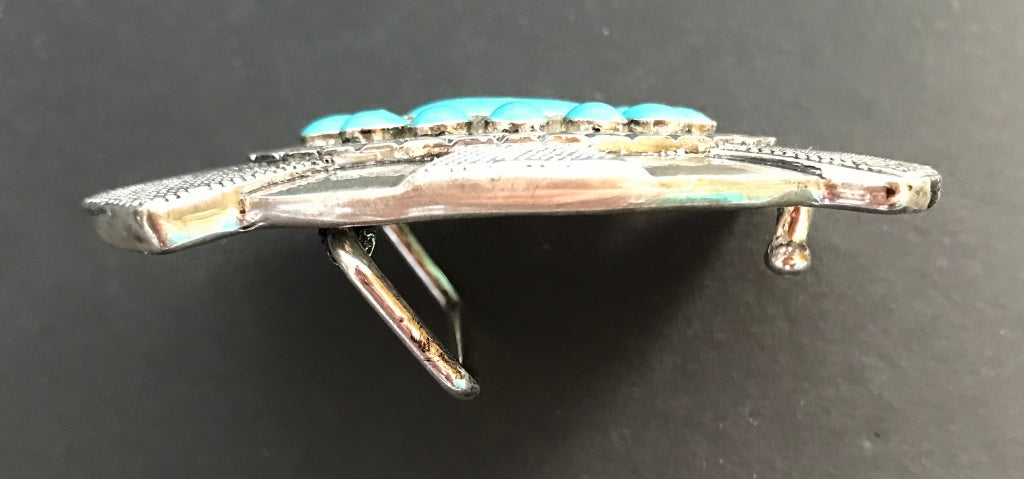 Boucle De Ceinture Hippie Boho Art Peace & Love Era Fleur