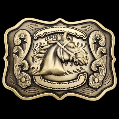 Horse Ranch Rancher Equestrian Western Belt Buckle
