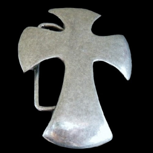 Iron Maltese Irish Celtic Crusader Old Cross Belt Buckle