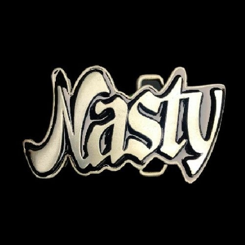 Nasty Boys Girls Fun Funky Cool Name Calling Belt Buckle