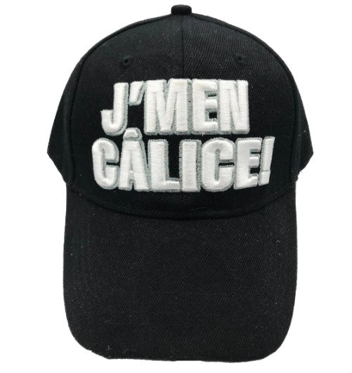CASQUETTE BRODÉE J'MEN CALICE NEUF CHAPEAU CASQUETTE NOIR