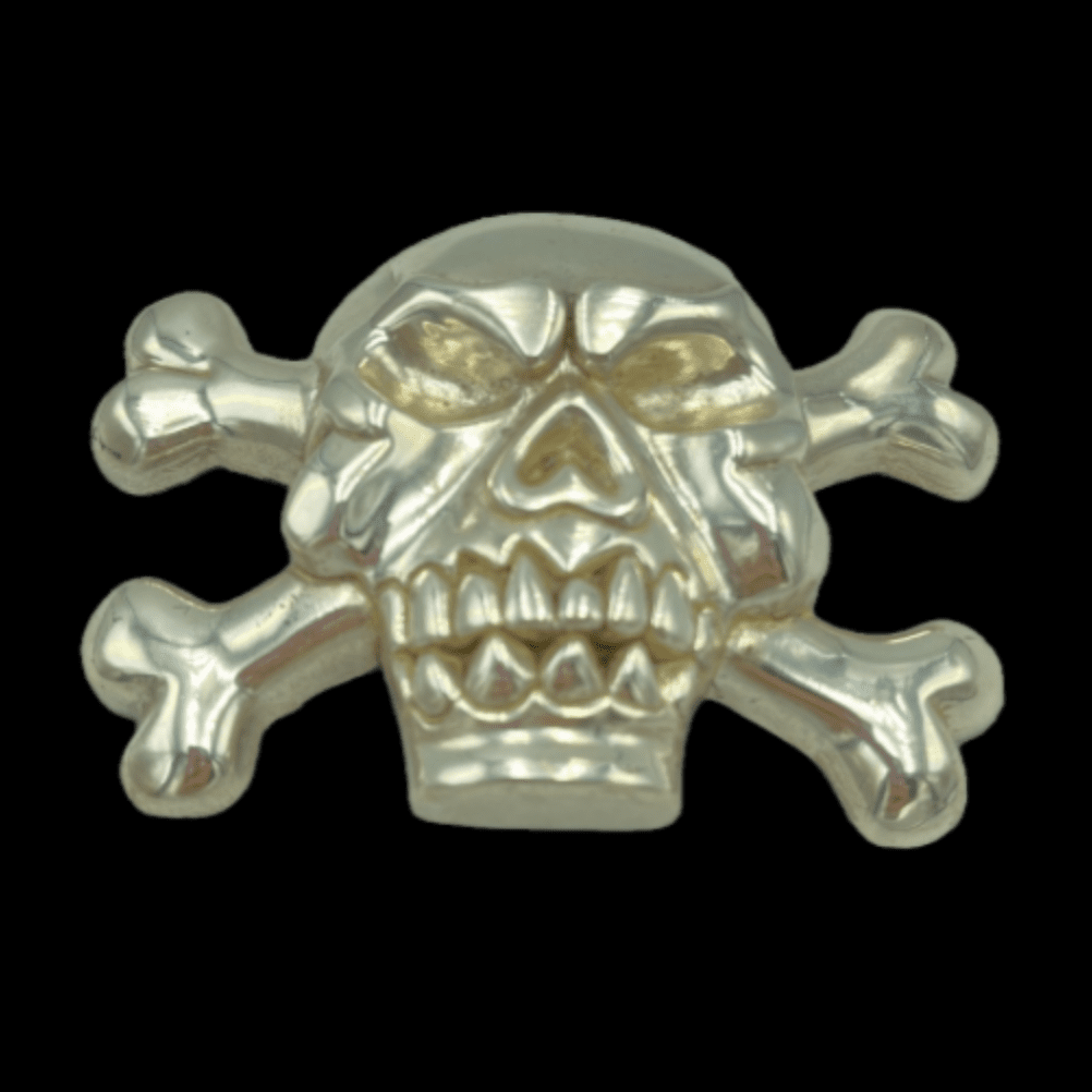 Crossbones Pirate Flag Big Skull Scary Belt Buckle