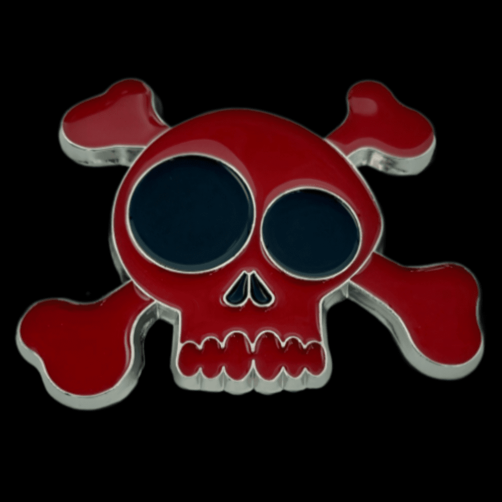 Skull Crossbones Punk Rock Rebellion Fashion Belt Buckle