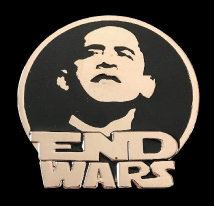 Obama End Wars United States Patriotic Belt Buckle