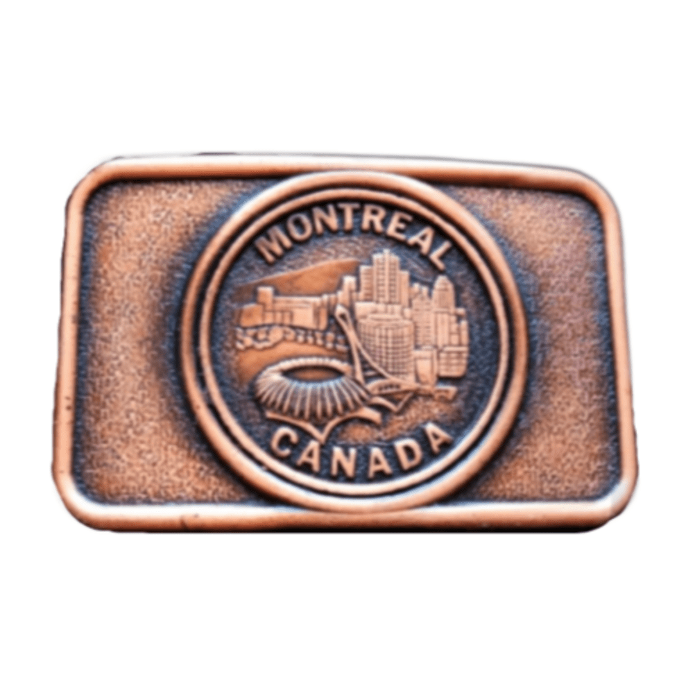 Olympic Stadium Montreal Canadian Sports Canada Belt Buckle