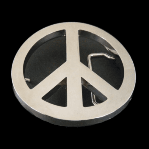 Peace Sign Belt Buckle Symbols Signs Hippie Era Buckles