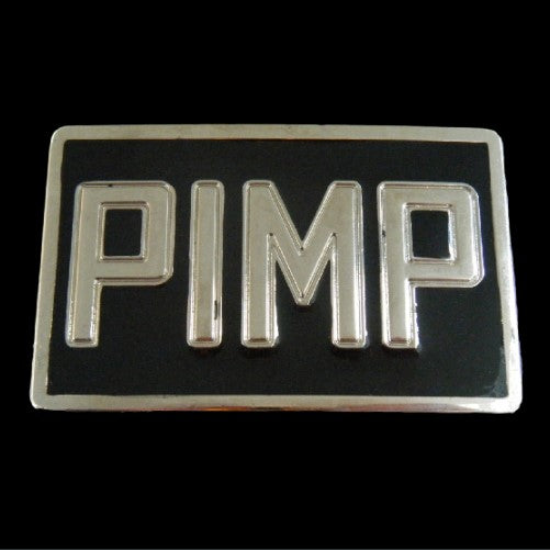 Pimp Fun Street Fashion Cool American Funky Punkish Belt Buckle
