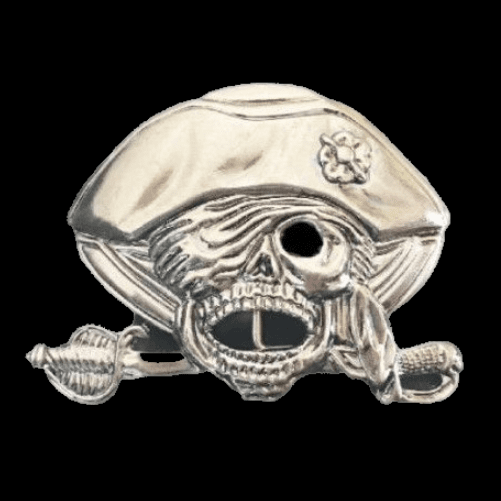 Pirate Swords Hat Patched Eye Skullhead Skull Belt Buckle