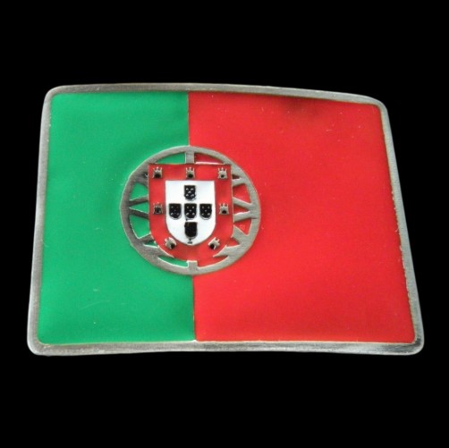 Portugal Portuguese Flag Belt Buckle