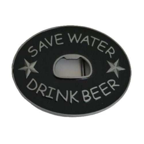 Save Water Drink Beer Funny Humor Belt Buckle