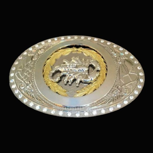Scorpion Zodiac Sign Scorpio Rhinestone Belt Buckle
